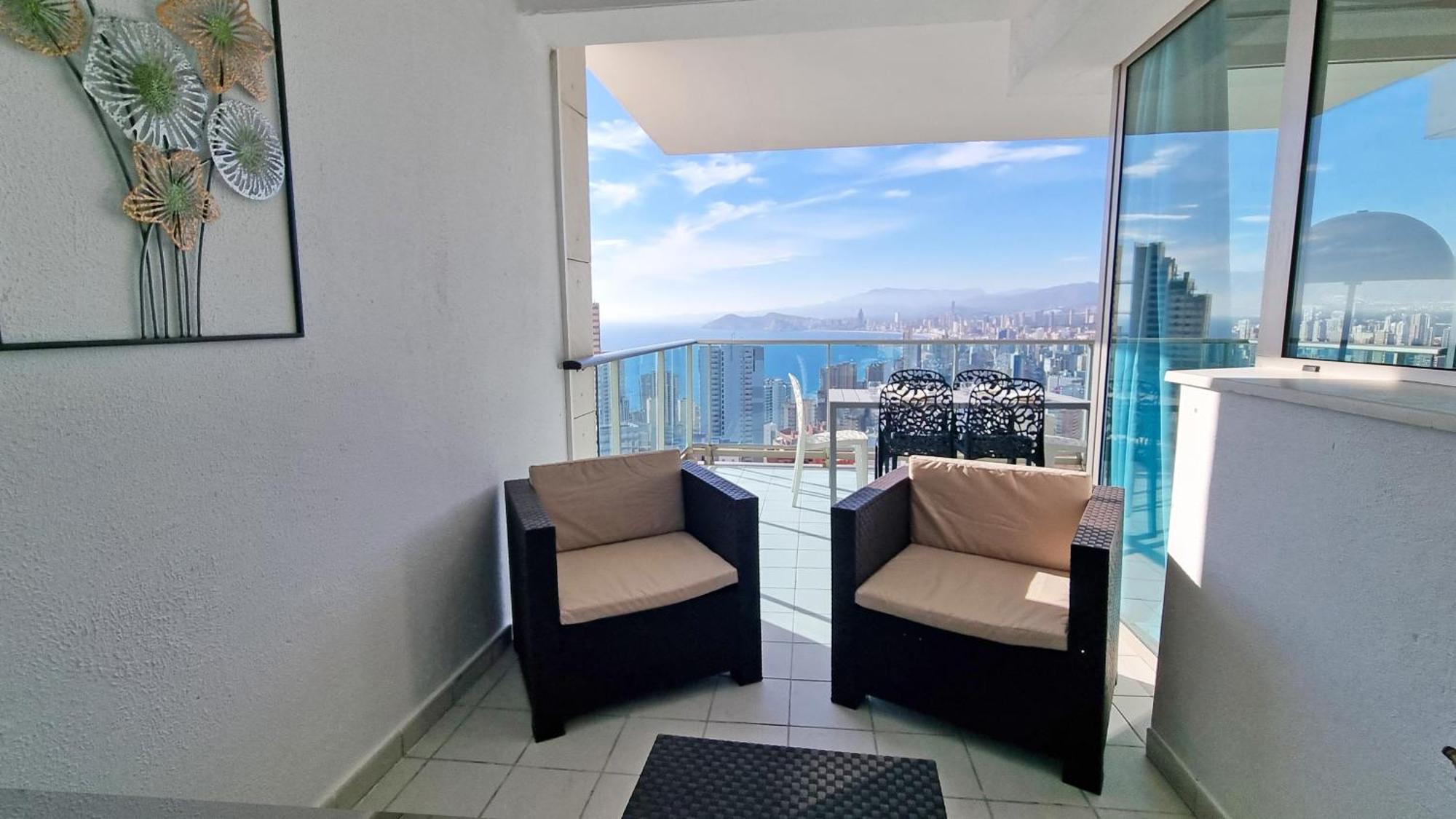 Апартаменты Skyline 18 Terraza Privada Con Impresionantes Vistas Al Mar Бенидорм Экстерьер фото